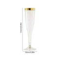 thumbnail image 5 of SSZMDLB under $5 Disposable Champagne Glasses, Clear Plastic Wine Cups, Elegant Crystal Like Cocktail Glasses for Parties Events, Pack of 25 for Wedding Banquet Celebration, 5 of 9