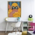 thumbnail image 2 of Stupell Industries Dream Big with Binoculars Gold Framed Floater Canvas Wall Art design by Lori Mosley, 31 x 25, 2 of 9