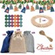 thumbnail image 1 of Juego de 24 bolsas de regalo de Navidad para manualidades con pegatinas de números de Adviento, bolsas naturales, bolsas de tela, bolsas de regalo para manualidades de bricolaje para hombres y niños Adepaton 2034460-1, 1 of 9