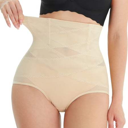 

CtriLady Women Waist Trainer Shapewear Tummy Control Butt Lifter Panties Hi-waist Short Stomach Body Shaper Cincher Girdle(Black S)