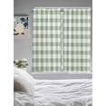 thumbnail image 3 of Sage Green Check Bedroom Curtains 63 Inches length, Modern Rustic Green Buffalo Plaid Window Treatment Curtain Drapes, Rod Pocket Curtain Panels for Living Room Kitchen, 42"x63", 2 Panels, 3 of 7