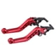 thumbnail image 2 of 1 Pair CNC Aluminum Motorcycle Scooter Modification Double Disc Brake Lever Red, 2 of 5