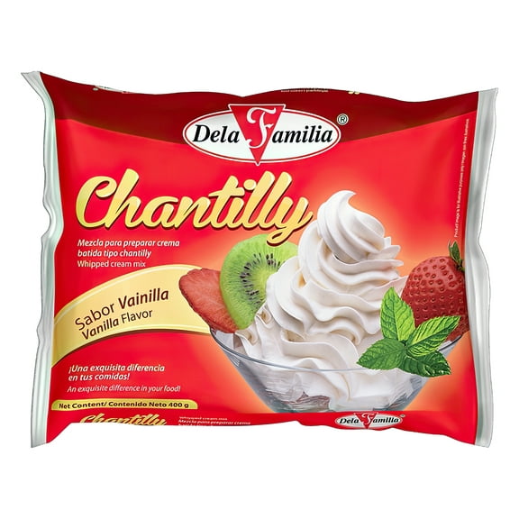 Chantilly Vanilla Flavor 400 g – De La Familia | Ideal for Baking and Desserts