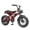 Red, variant on Retro Electric Bike for Adults, 16" Fat Tire eBike with Peak 1200W Motor Over 25 MPH, 48V 10.4Ah Battery Full Suspension Electric Motorcycle, Green