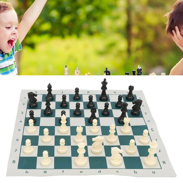 International Standard Competition King, International Standard Chess Set Portable 340mm for Game Entertainment