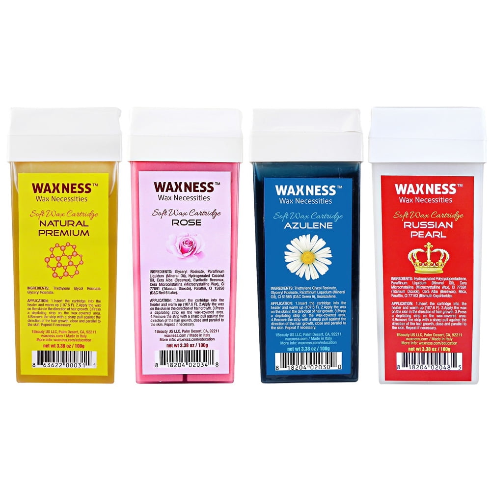 Waxness Wax Necessities Soft Wax Cartridge Set of 4 Cartridges