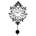 thumbnail image 2 of Reloj de pared con péndulo oscilante, números , decoración del hogar, regalo, fácil de leer, sin , silencioso para baño, cocina de, 2 of 9