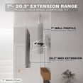 thumbnail image 5 of VIVO White Electric Adjustable TV Above Fireplace Mount for 37" to 70" Screens, 5 of 8