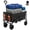 Black, variant on Foldable Wagon Cart, with All-terrain Wheels, Collapsible Wagon Utility Cart for Grocery Shopping, Camping, Fishing, Travel, Beach, Heavy Duty, 67L, Blue