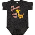 thumbnail image 3 of Inktastic My Cousin Loves Me Cute Giraffe Boys or Girls Baby Bodysuit, 3 of 5