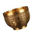 thumbnail image 1 of Brass Fu Bowl Folk Housewarming Gift Chinese Traditional Feng Shui Bowl Large, 1 of 7