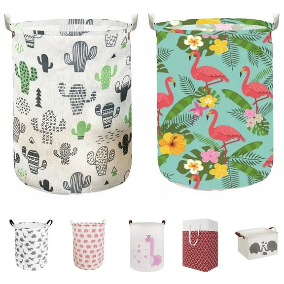 Evlmd 2 PCS Evlmd Large Laundry Basket, Waterproof Laundry Hamper Collapsible Organizer Basket for Storage Toy Bins Gift Baskets , Bedroom Clothes Children Nursery Hamper