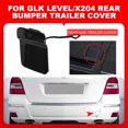 thumbnail image 4 of Tapa gancho remolque JShteea para Mercedes GLK X204 2008-2012 negro, 4 of 9