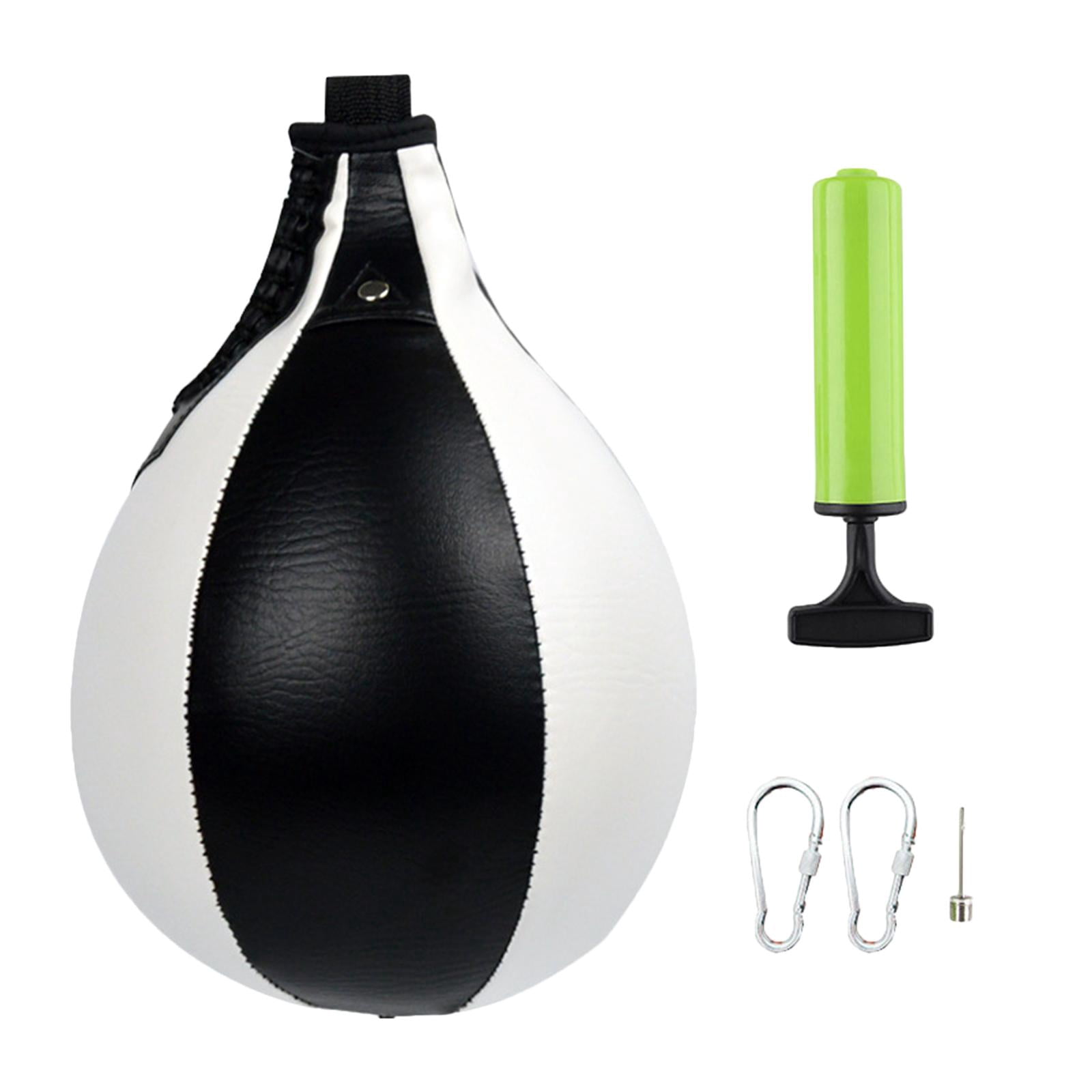harayaa package, Heavy Duty PU Leather Hanging Swivel for Boxing, MMA, boxeo en Black White