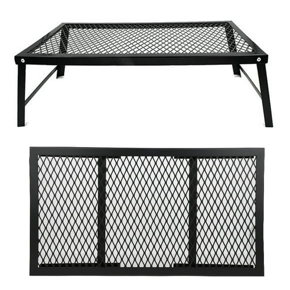 Mesa de picnic portátil, mini mesa plegable al aire libre, mesa de barbacoa al aire libre, parrilla plegable, malla de alambre, uso conveniente