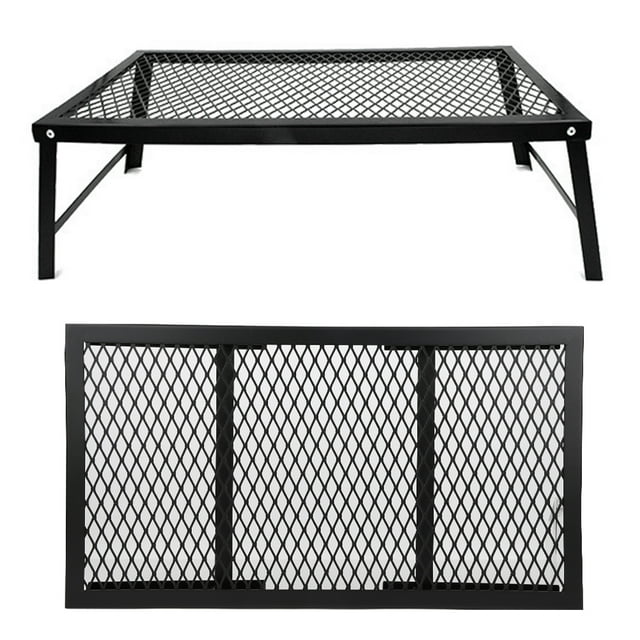 Outdoor Storage Rack,Outdoor Folding Mini Table Outdoor BBQ Table Folding Grill Wire Mesh Top of the Line