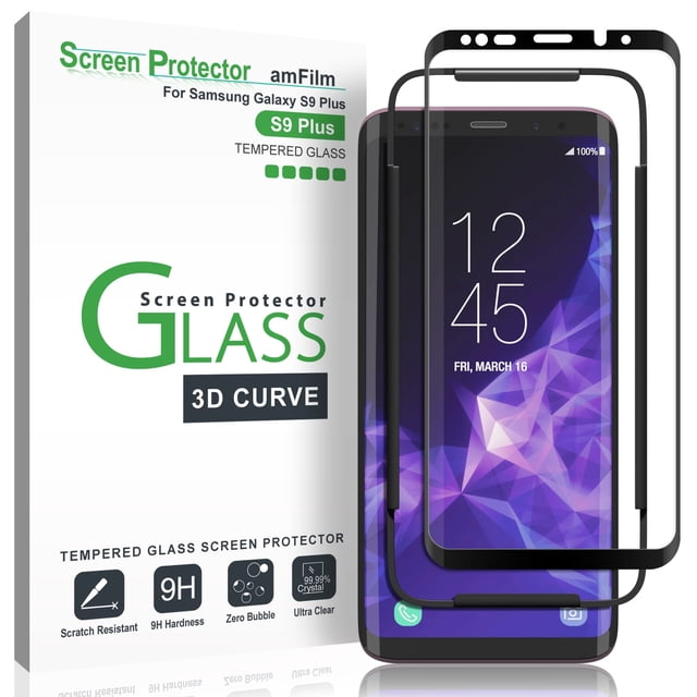 Protector de pantalla AmFilm Glass para Samsung Galaxy S9 Plus