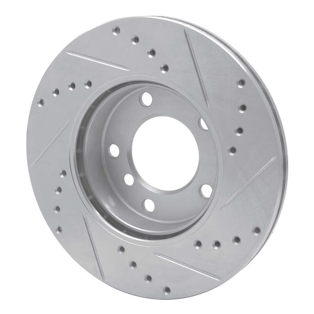 Dynamic Friction Company 631-31027L DFC Brake Rotor - Drilled And Slotted - Silver