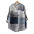 thumbnail image 3 of yunLCZ Womens Long Sleeve Shirts Cotton Linen Shirts For Women 2025 V Neck Long Sleeve Tops Summer Trendy Blouses Casual Loose Tunic Tops Womens Long Sleeve Shirts, 3 of 3