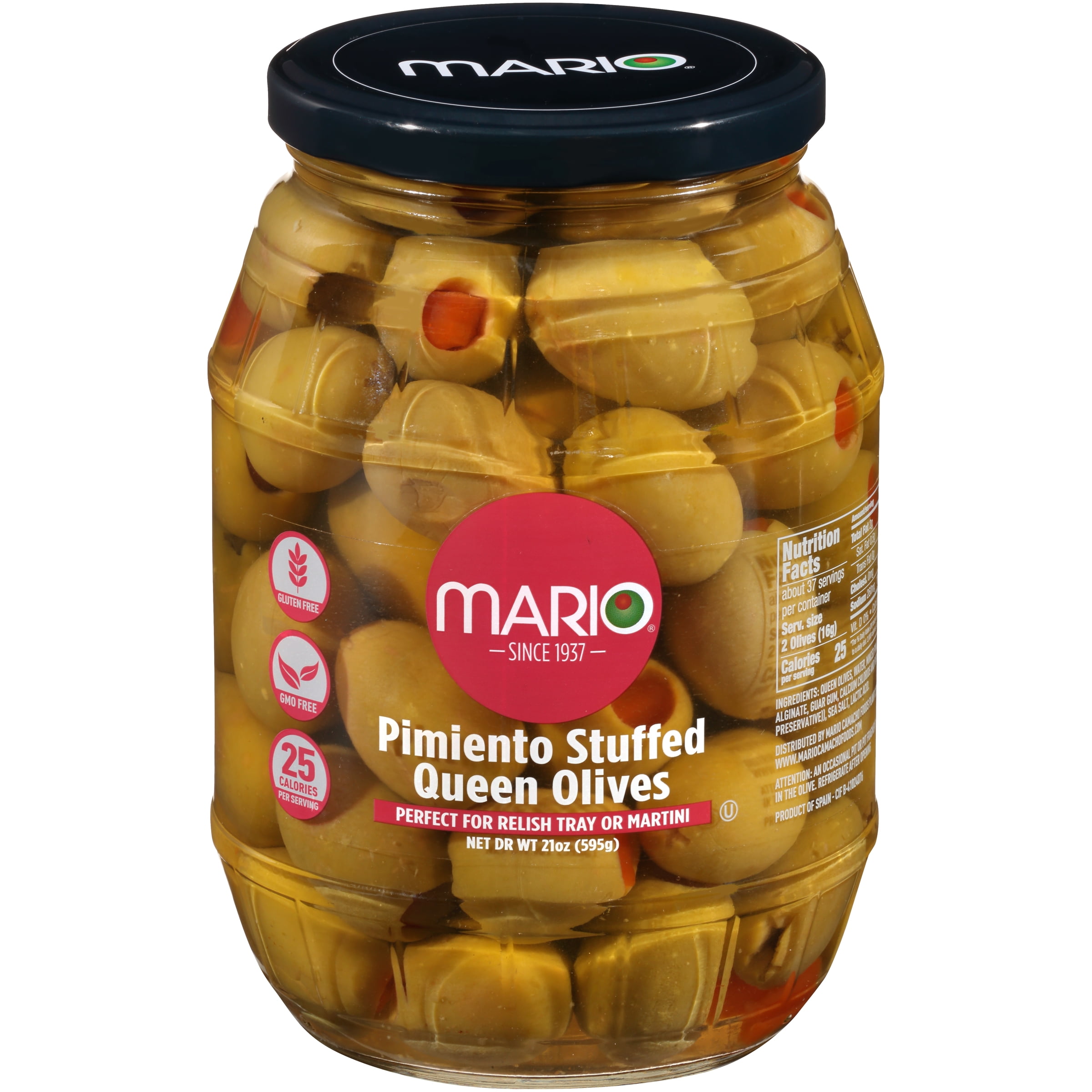 Mario® Pimiento Stuffed Spanish Queen Olives 21 oz. Jar