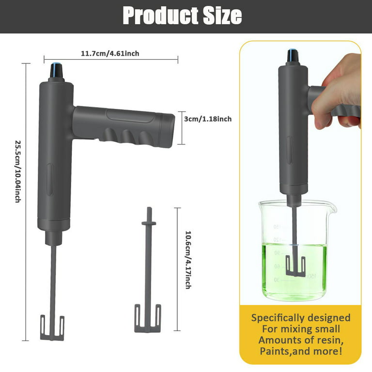 Premium Resin Mixer Handheld Battery Epoxy Mixer for Save Your Wrist Resin  Molds 