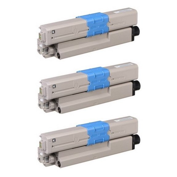 PrinterDash Compatible Replacement for OKI46508712_3PK - Black