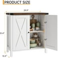 thumbnail image 2 of AOILE Farmhouse Sideboard Buffet Cabinet, Coffee Bar Cabinet with 2 Doors and Adjustable Shelves, Small Accent Storage Console for Living Room, Entryway, or Dining Room, 2 of 9