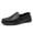 Black, variant on Men's Casual Loafers Slip On Leather Shoes Comfortable Driving Shoes Male Moccasins Classic Penny Loafer Flats Boat Shoes