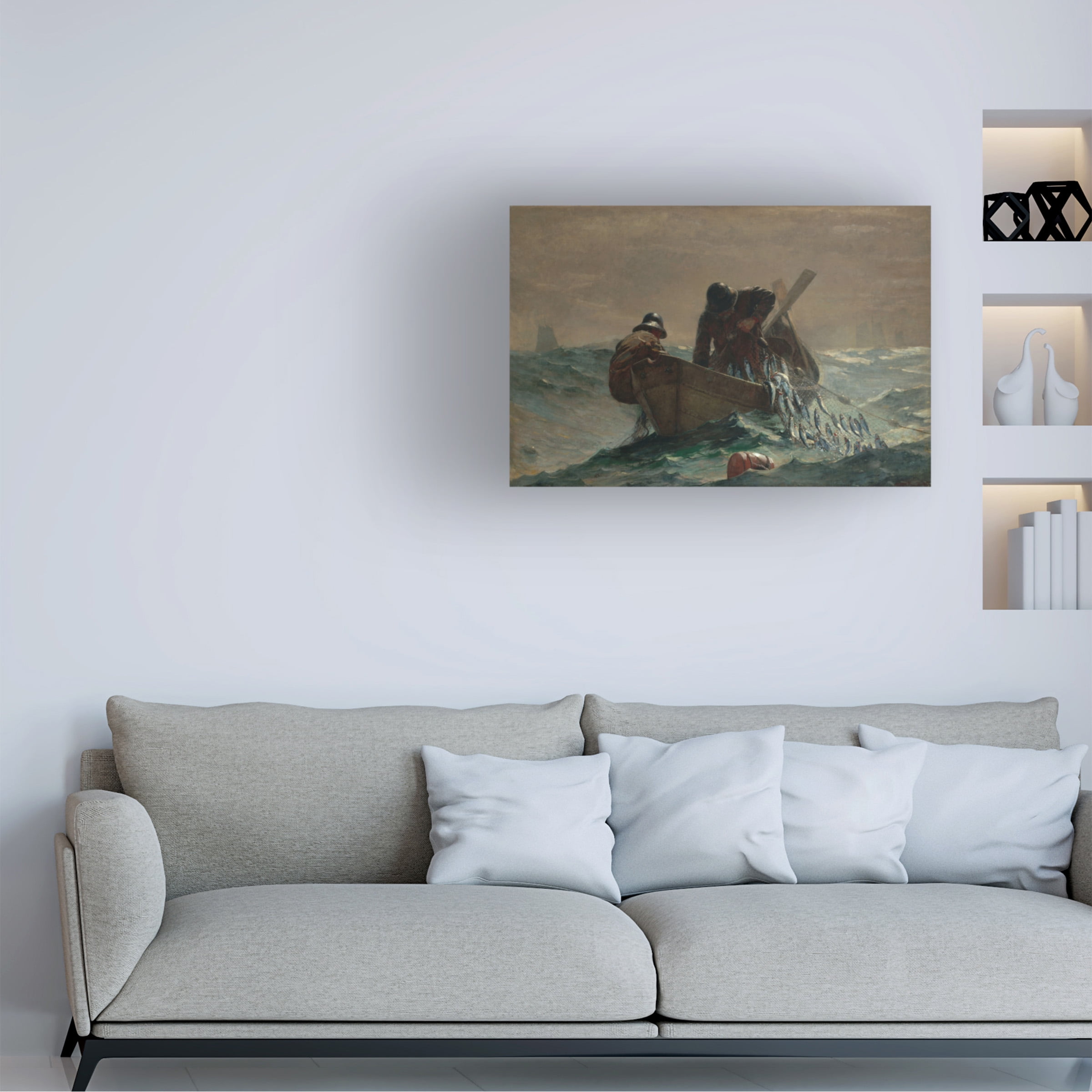 Homer 'The Herring Net' Canvas Art