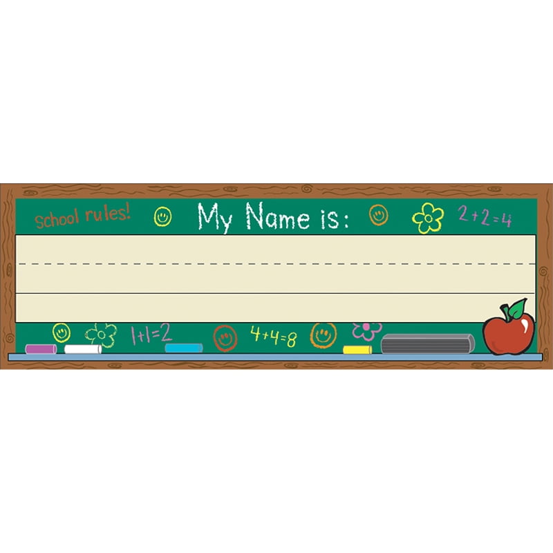 SELFADHESIVE NAME PLATES CHALKBOARD