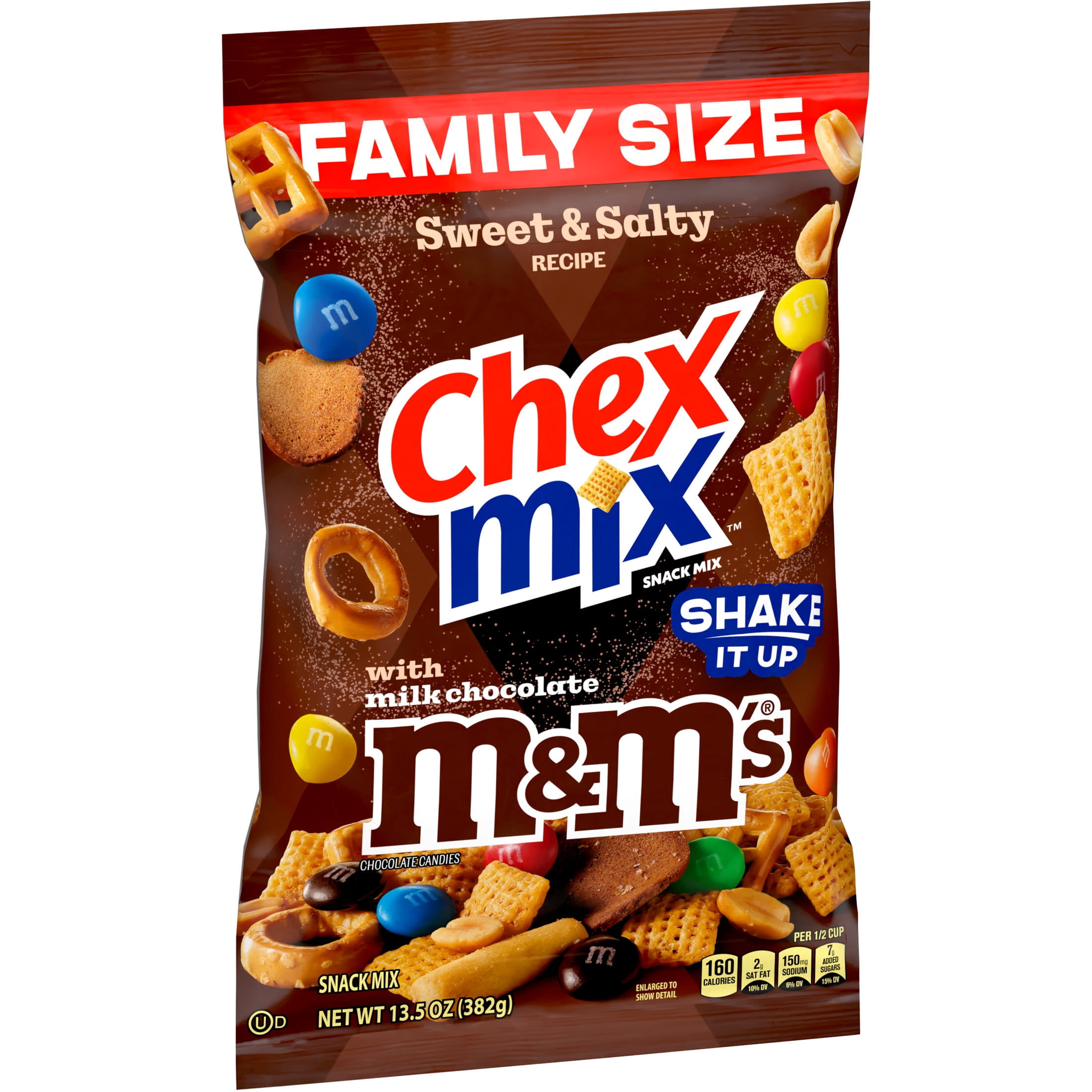 Chex Mix Sweet and Salty Snack Mix, with M&Ms Milk Chocolate Candies, 13.5 oz