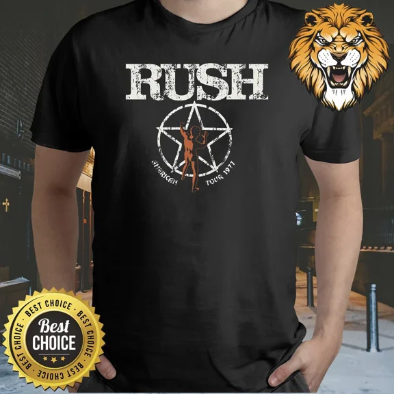Rush T Shirt American Tour 1977 Shirt S-3XL Q7365