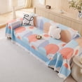 thumbnail image 4 of Diconna Waffle Sofa Cover with Tassels Geometric Pattern Washable Cute Decorative Couch Covers Furniture Protector for Pets Kids, 4 of 8