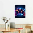 thumbnail image 2 of Nawypu  Video Game Art Print Colorful Gaming Themed Canvas Wall Art Neon Gaming Posters Video Game Wall Art Gaming Artwork for Kids Boy Wall Decor Teens Bedroom Game Room Decor, 2 of 4