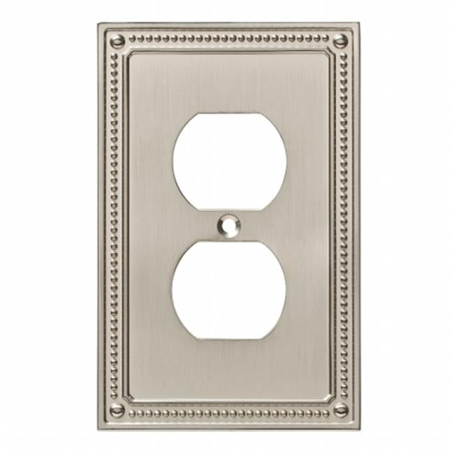 Franklin Brass W35059SNC Classic Beaded Single Duplex Wall Plate