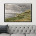 thumbnail image 5 of PixonSign Framed Canvas Print Wall Art Green Mountain Range Stormy Landscape Nature Wilderness Illustrations Fine Art Farmhouse Floral Botanical Calm/Relax Cozy for Bedroom - 24"x36" Black, 5 of 5