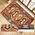 thumbnail image 4 of Washable Area Rug for Living Room, 9'x12' Geometric Pattern Non-Slip indoor Rug, Soft Low Pile & Stain Resistant Carpet for Bedroom, Dining Room, Home office, 4 of 8