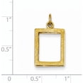 thumbnail image 3 of 14K Yellow Gold Small Picture Frame Pendant (24 X 13.05) Made In United States a0194, 3 of 6