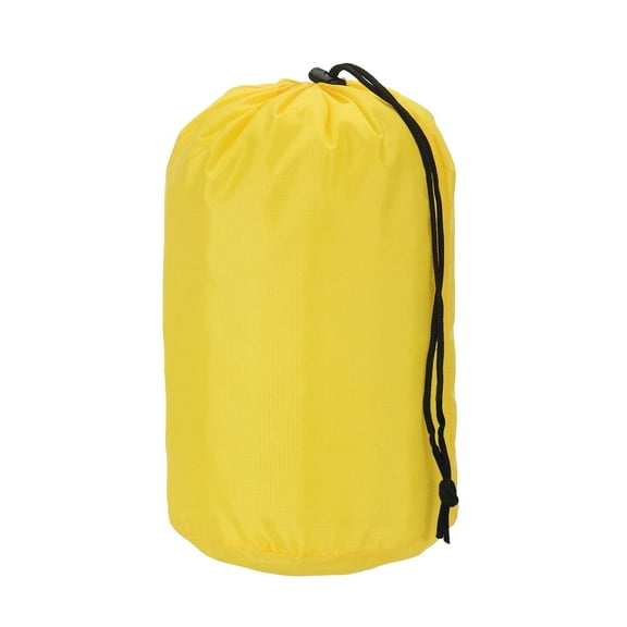 Uxcell Stuff Sack, Nylon Waterproof Storage Sacks Portable Drawstring Dry Stuff Bag Gear Organization with Toggle, 5x10Inch Fit for Backpacking Camping Traveling Hiking(Yellow)