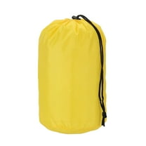 Uxcell Stuff Sack, Nylon Waterproof Storage Sacks Portable Drawstring Dry Stuff Bag Gear Organization with Toggle, 5x10Inch Fit for Backpacking Camping Traveling Hiking(Yellow)