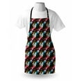 thumbnail image 4 of Abstract Apron, Vibrant Rectangles Traditional Polka Dots Design Surrealism Inspired Geometric, Unisex Kitchen Bib with Adjustable Neck for Cooking Gardening, Adult Size, Multicolor, by Ambesonne, 4 of 4