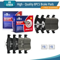 YXPCARS 8PCS Front & Rear Ceramic Brake Pads(D1653 BD1665) for Ford Fusion/Fusion SE Police Responder Hybrid SSV Plug-In Hybrid Lincoln MKZ