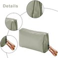 thumbnail image 3 of Hukapapa Nueva bolsa de cosméticos de nailon de viaje para mujer, mini bolsa de cosméticos de viaje impermeable portátil.verde, 3 of 5