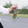 thumbnail image 1 of Llavero metálico de fútbol con colgante para coche o llaves, accesorio de aleación duradera para regalo de fanático del fútbol, 1 of 5