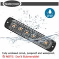 thumbnail image 4 of 6PCS Baliza de peligro amarilla 6 Luces estroboscópicas LED Luces intermitentes de emergen Eccomum Luces estroboscópicas, 4 of 5
