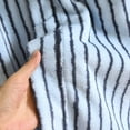 thumbnail image 5 of Arlun Trendy Striped Sleepwear Robes for Women Soft Fluffy Over the Knee Length Wrap Loungewear with Belt Lightweight Comfortable Fashion Simple Design Nightwear Blue L, 5 of 7