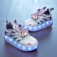 thumbnail image 6 of Kids Wheels Shoes with Lights Rechargeable Roller Skates Shoes Retractable Wheels Shoe LED Flashing Sneakers for Girls Boys Gift, 6 of 11
