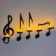 thumbnail image 4 of Candelero de nota musical de Metal candelabros estables decoración para decoración de fiestas, 4 of 7