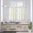 thumbnail image 2 of Tzou Watercolor Leaf Kitchen Small Curtains Rod Pocket Window Treatment for Bedroom Living Room, 2 of 8
