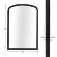 thumbnail image 3 of WallBeyond Rustic Farmhouse Wood Frame Mirror for Bathroom, Wall Decor, 20" × 30", Black, 3 of 7